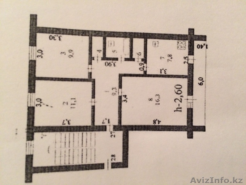 Продам 3-х комнатную квартиру в районе Болошака  - Изображение #1, Объявление #1424721