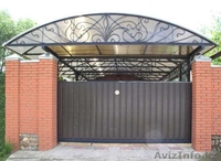 ворота, навесы, решетки кованые,урны,скамейки,ангары,фермы металлические.  - Изображение #5, Объявление #1238076