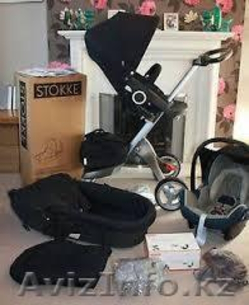 Stokke Xplory Базовая V4 коляска - черный меланж  - Изображение #1, Объявление #1165925